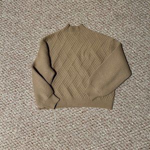 Camel Turtleneck Sweater